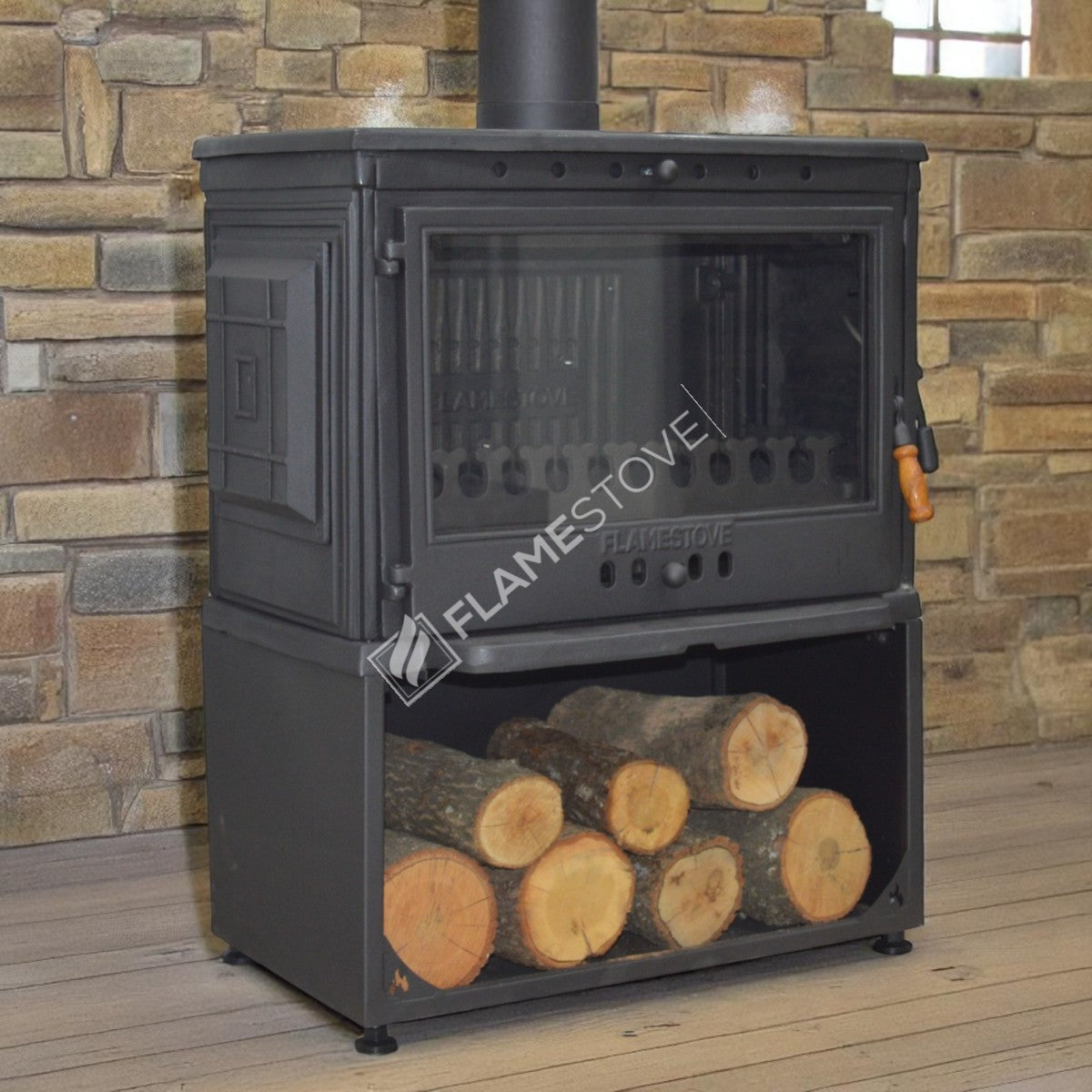 Flame Stove Retro YK FS-041YKST 10kW Yüksek Verimli Döküm Soba