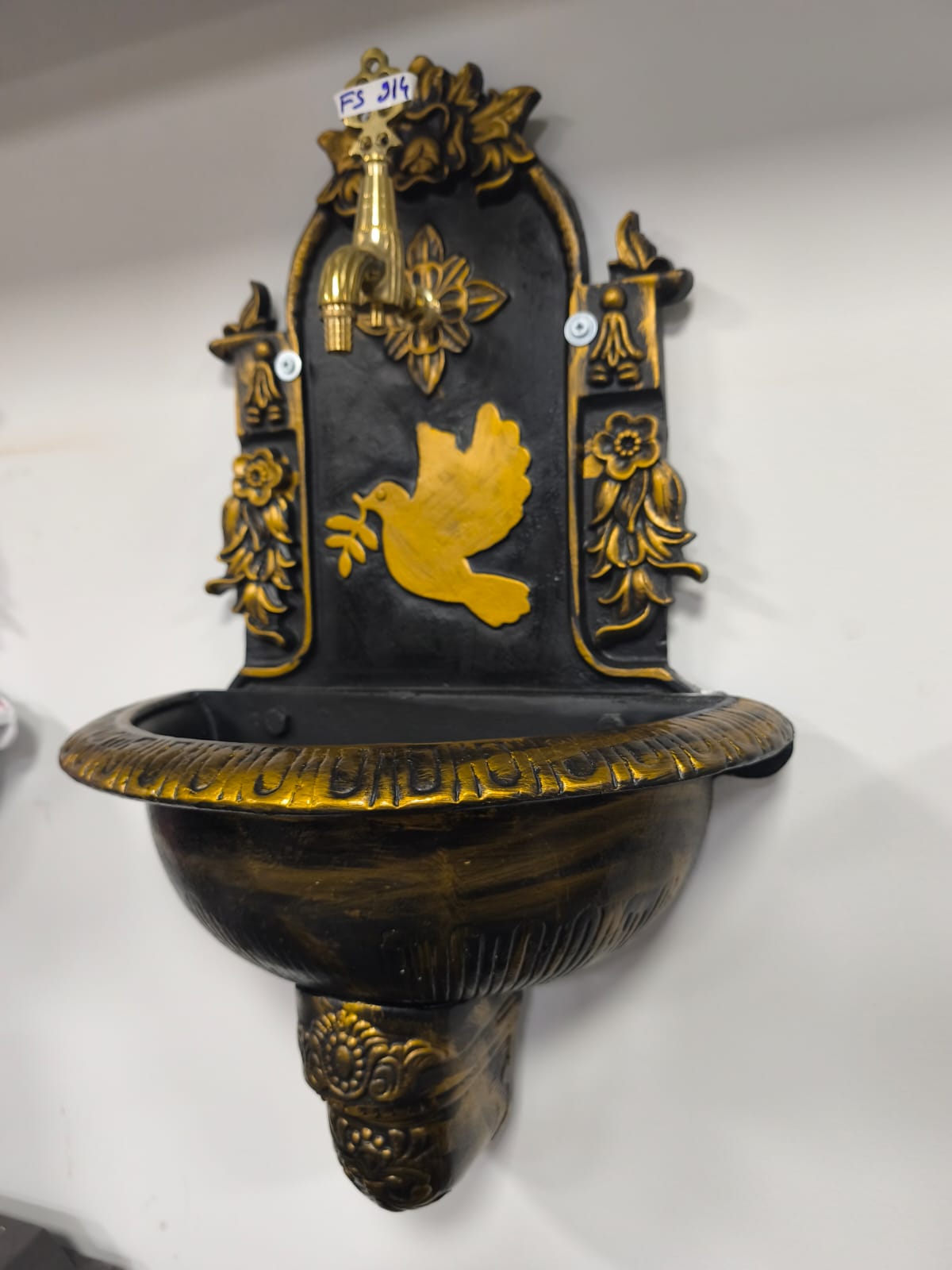 FS-914 Flame Stove Küçük Gold Döküm Alüminyum Bahçe Çeşmesi Dış Mekan Dayanıklı Su Musluğu