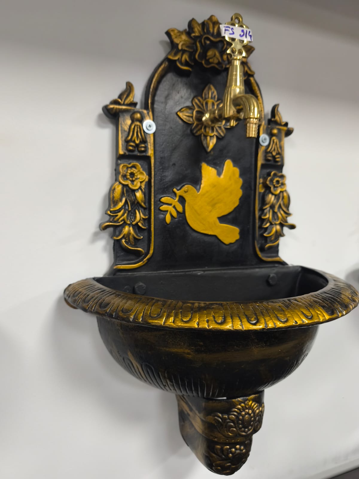 FS-914 Flame Stove Küçük Gold Döküm Alüminyum Bahçe Çeşmesi Dış Mekan Dayanıklı Su Musluğu