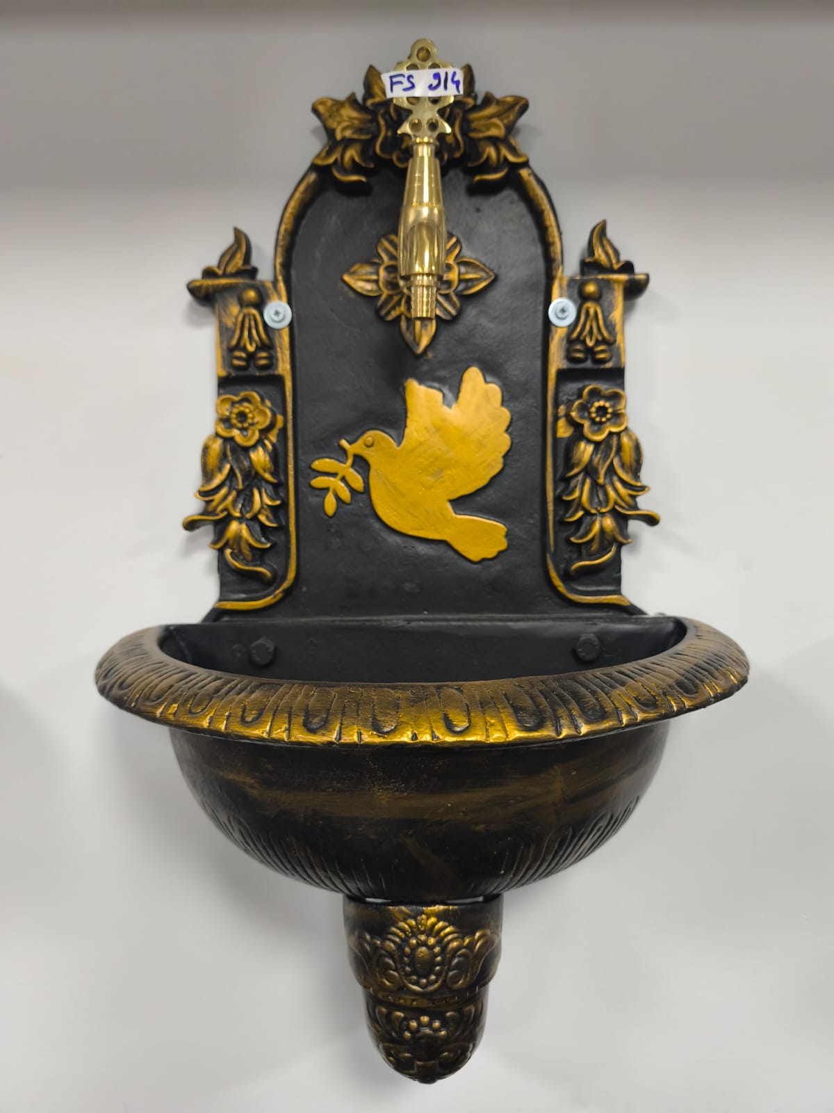 FS-914 Flame Stove Küçük Gold Döküm Alüminyum Bahçe Çeşmesi Dış Mekan Dayanıklı Su Musluğu