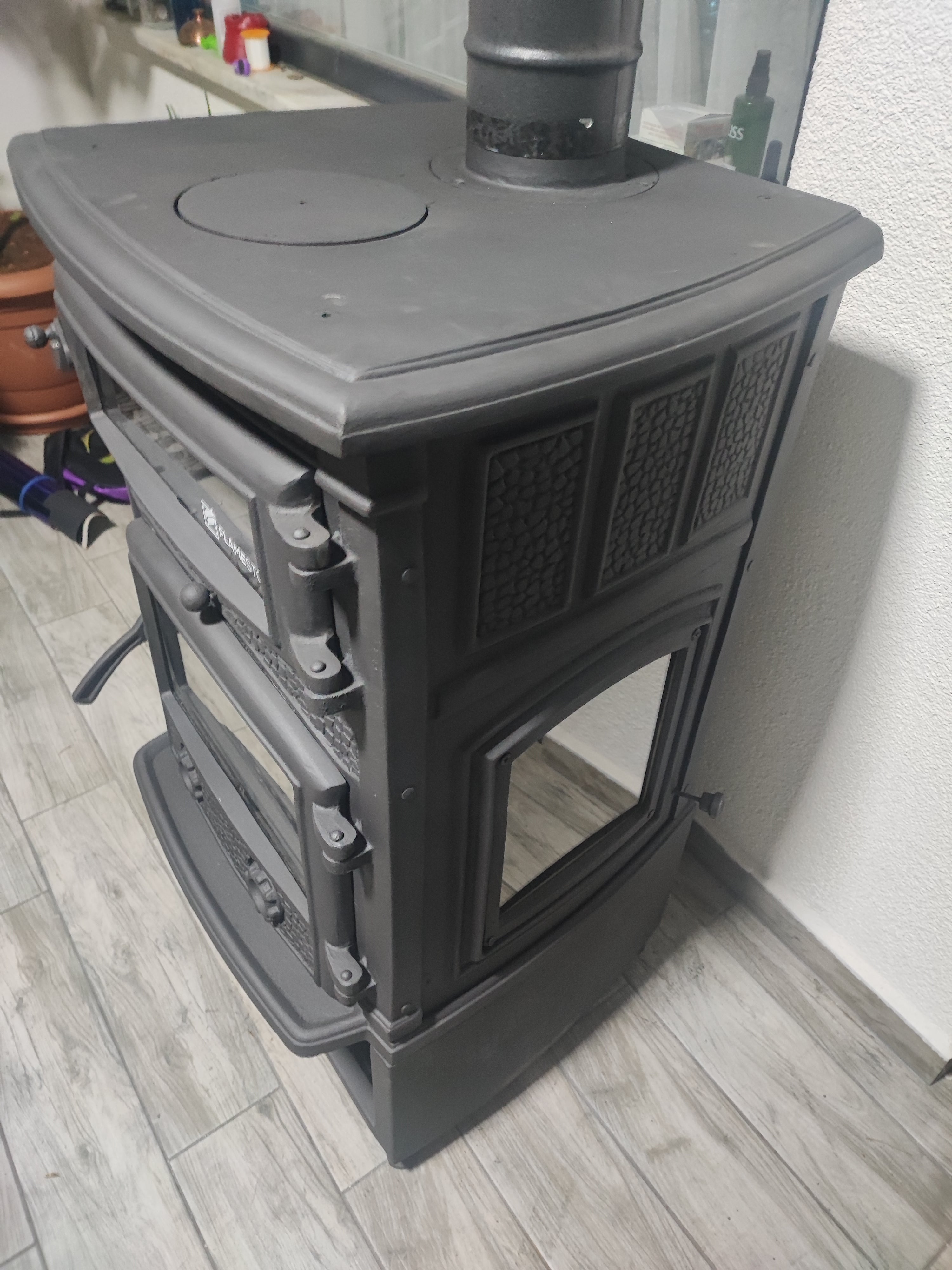 Sirius Maxi Style Fırınlı Odun Hazneli Döküm Soba FS-011ST