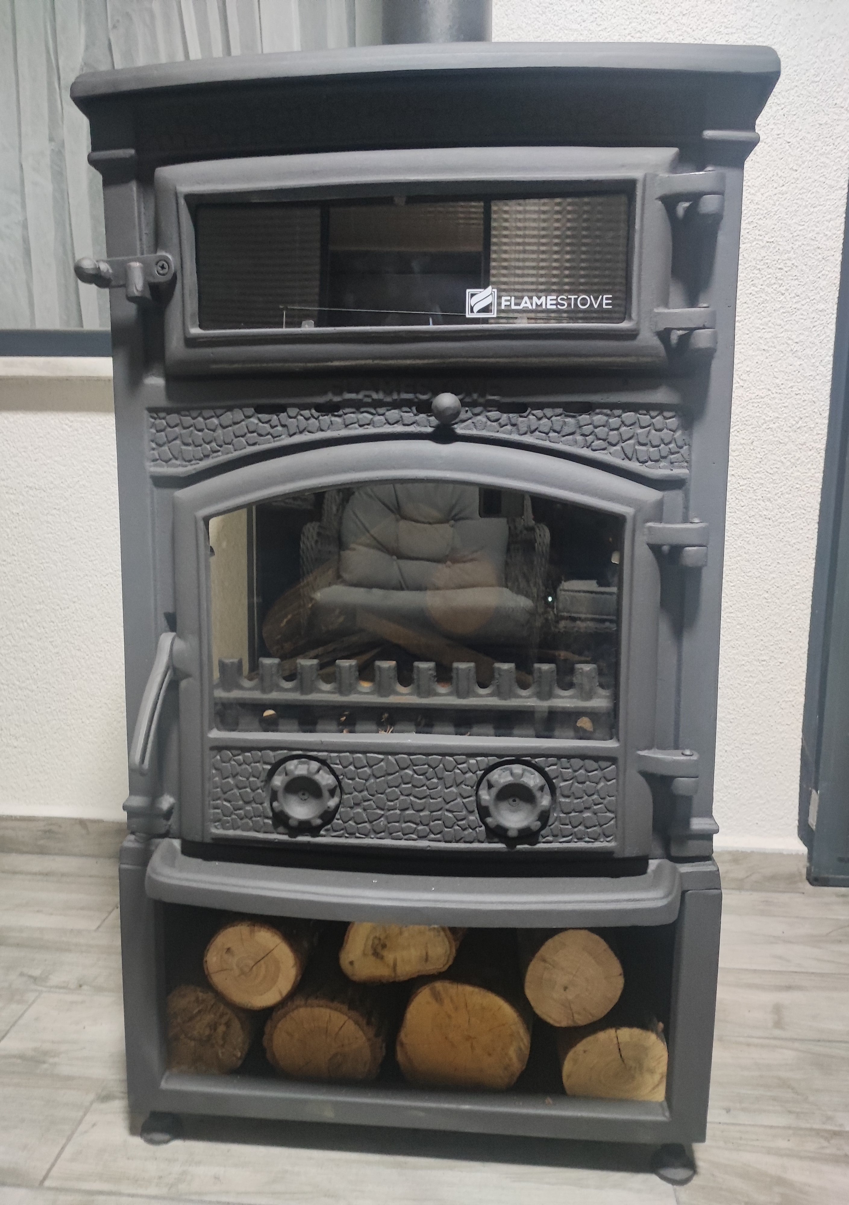 Sirius Maxi Style Fırınlı Odun Hazneli Döküm Soba FS-011ST