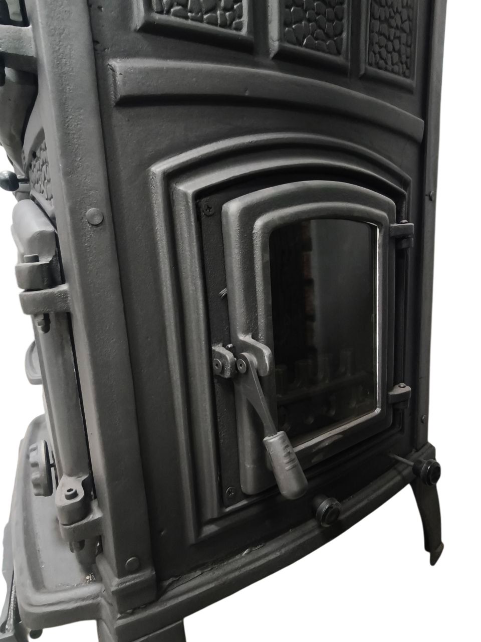 Flame Stove FS-11YK-AK – Sirius Maxi Yan Kapaklı Fırınlı Döküm Soba