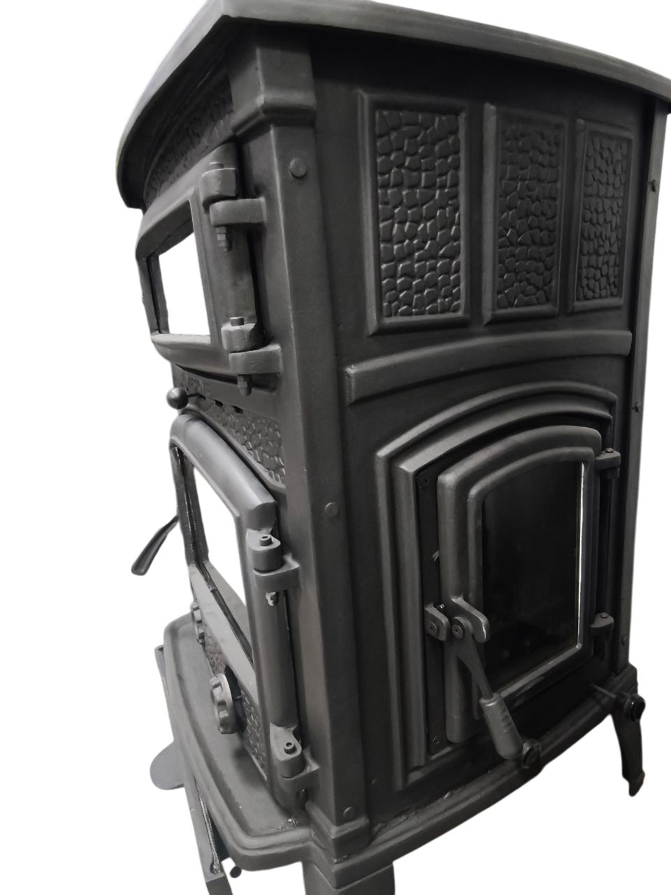 Flame Stove FS-11YK-AK – Sirius Maxi Yan Kapaklı Fırınlı Döküm Soba