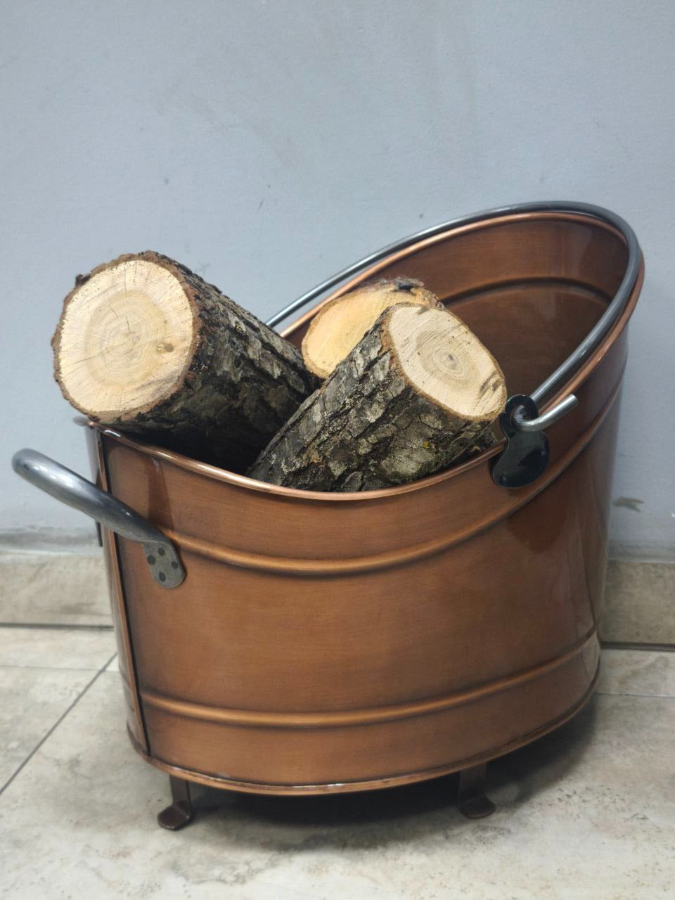 FS-2280 FlameStove Bakır Renk Taşınabilir Odun Sobası | İç ve Dış Mekan Kullanıma Uygun | Geniş Ağızlı, Dayanıklı Sac Gövde