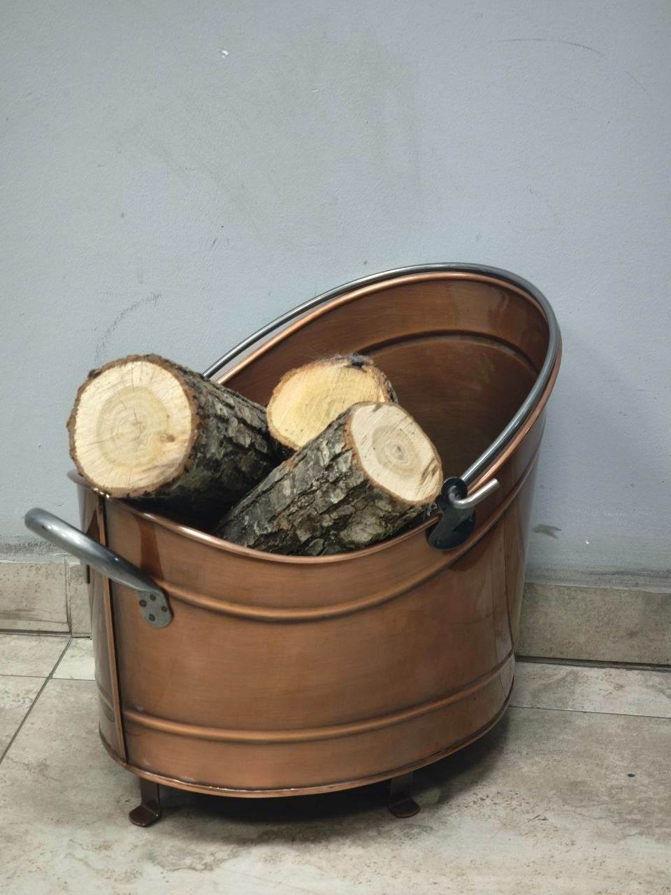 FS-2280 FlameStove Bakır Renk Taşınabilir Odun Sobası | İç ve Dış Mekan Kullanıma Uygun | Geniş Ağızlı, Dayanıklı Sac Gövde