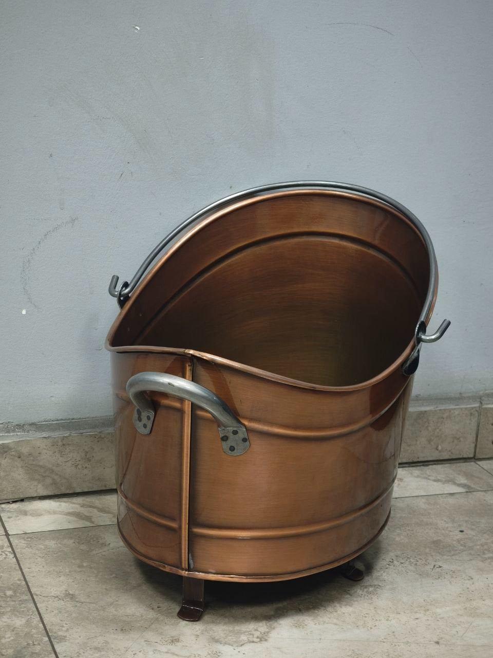 FS-2280 FlameStove Bakır Renk Taşınabilir Odun Sobası | İç ve Dış Mekan Kullanıma Uygun | Geniş Ağızlı, Dayanıklı Sac Gövde