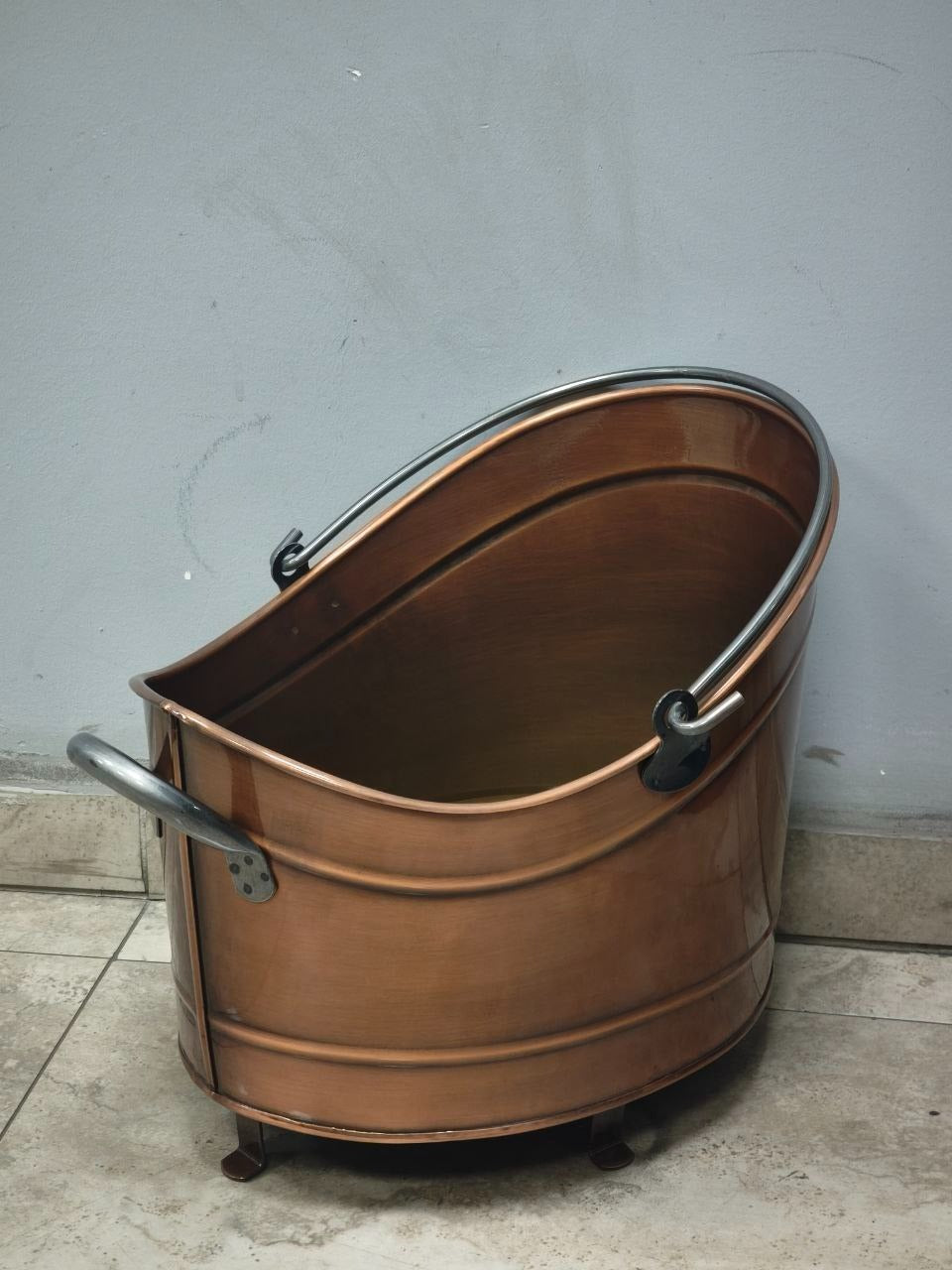 FS-2280 FlameStove Bakır Renk Taşınabilir Odun Sobası | İç ve Dış Mekan Kullanıma Uygun | Geniş Ağızlı, Dayanıklı Sac Gövde