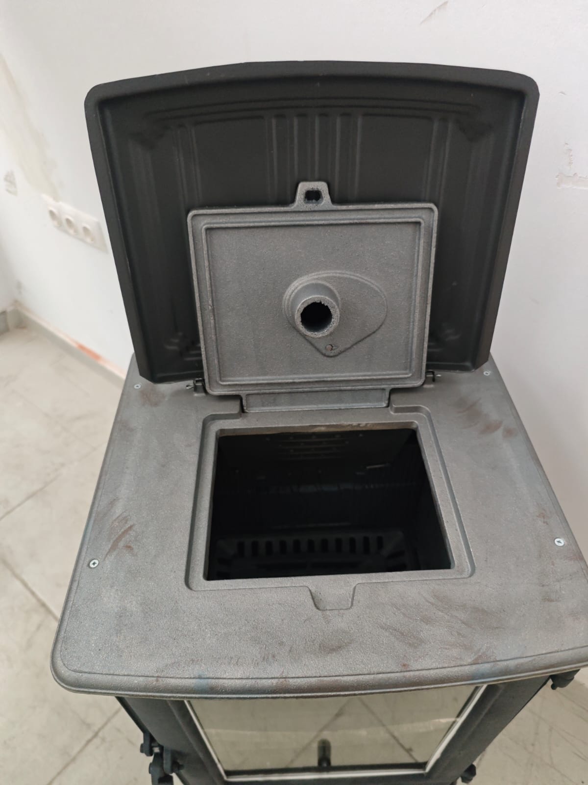 FS-312 - Turbo Şömine | Mat Siyah | Emaye | Lux Şömine
