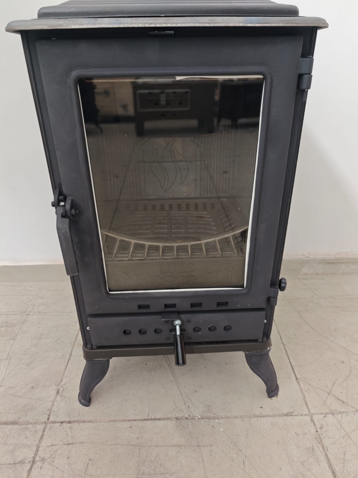 FS-312 - Turbo Şömine | Mat Siyah | Emaye | Lux Şömine