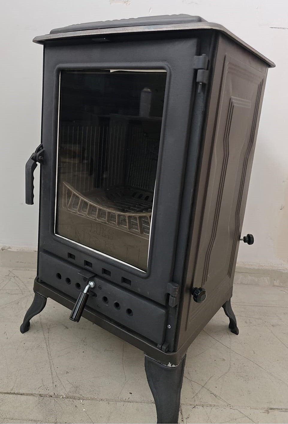 FS-312 - Turbo Şömine | Mat Siyah | Emaye | Lux Şömine