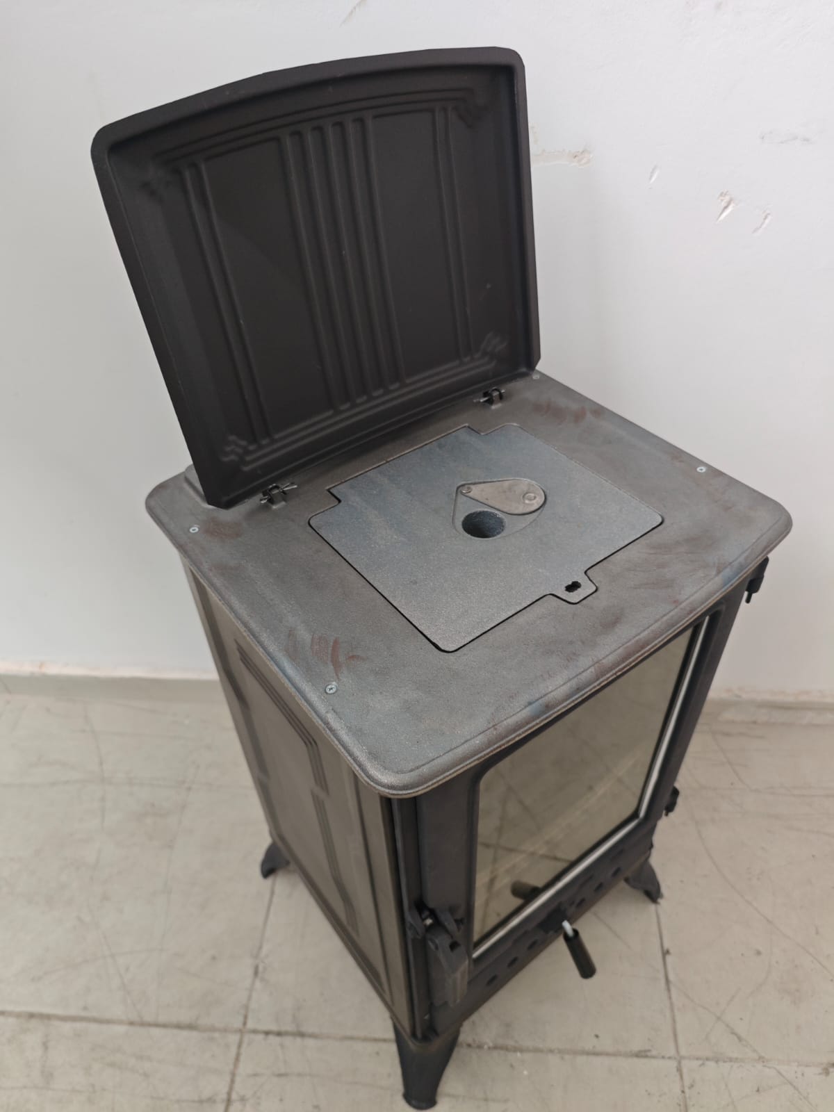 FS-312 - Turbo Şömine | Mat Siyah | Emaye | Lux Şömine