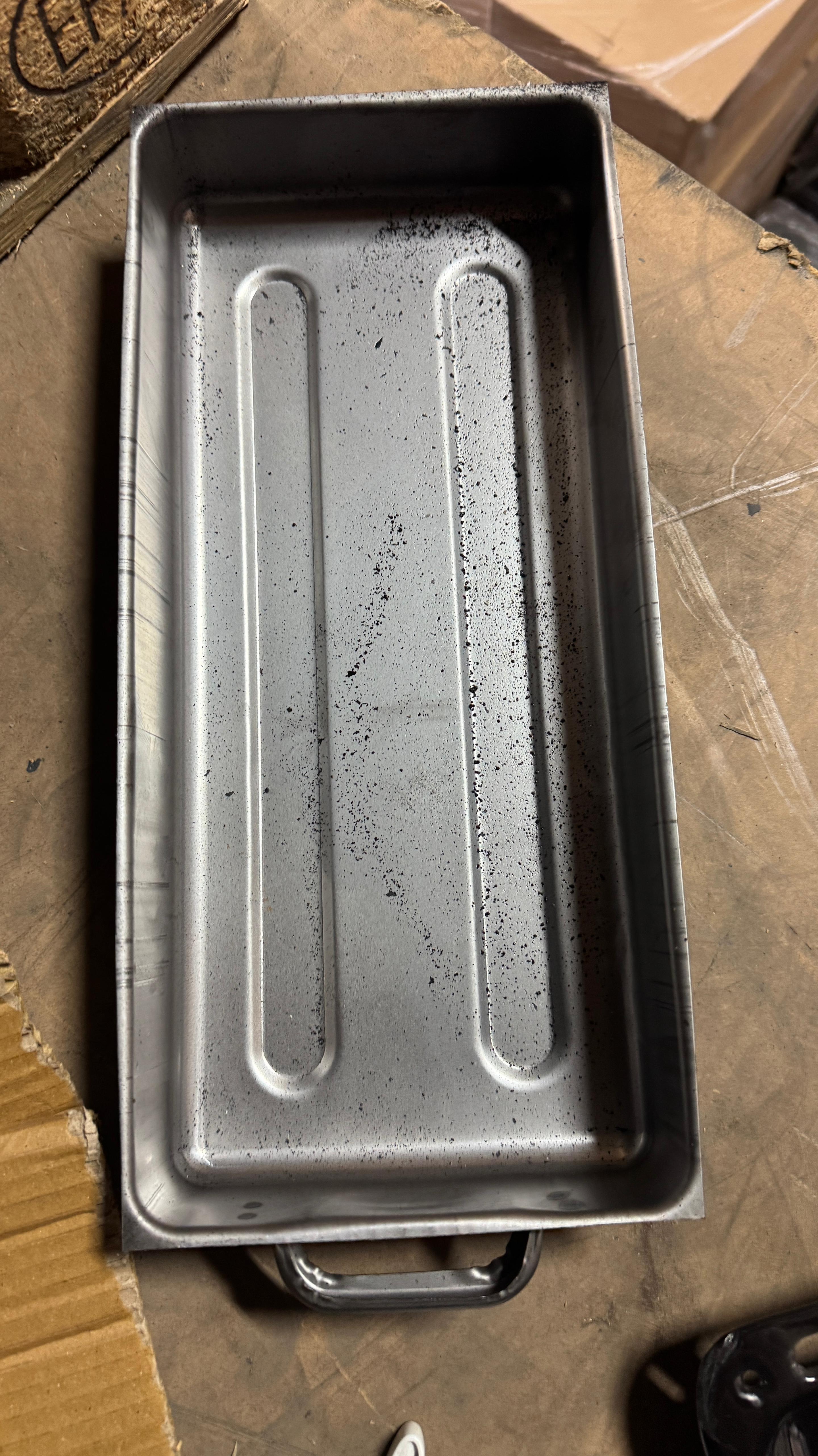 FS-329 Mat Siyah 47'lik Döküm Tuğlalı Kuzine Soba | Emaye | Geniş Kuzine
