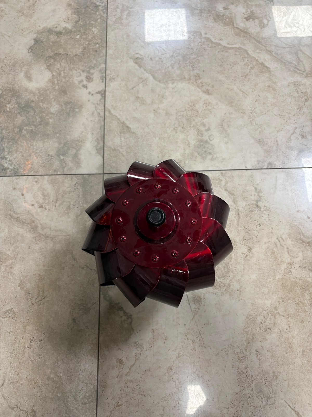 FS-131  Flame Stove Bilyalı Baca Üstü Döner Şapka Kırmızı