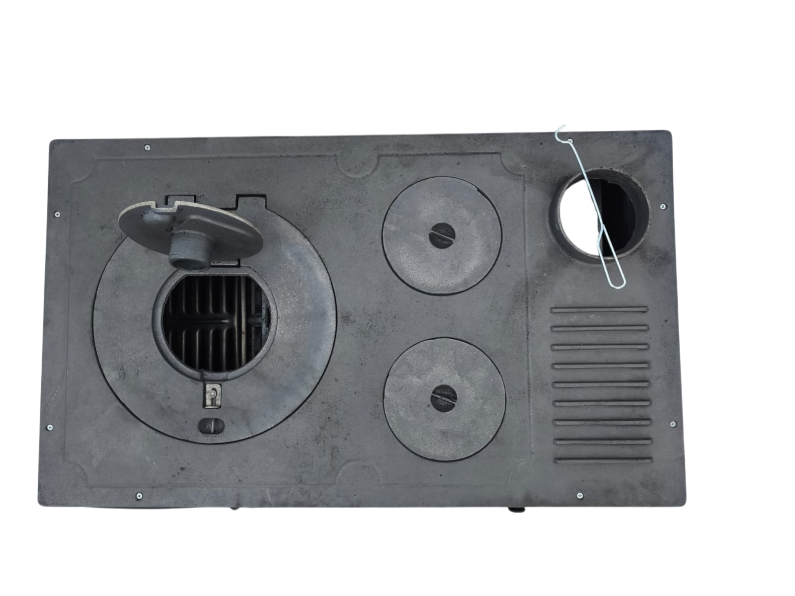 FS-320 - 50’lik Paçalı Kuzine Soba | Kahverengi Emaye | Geniş Fırınlı Kuzine