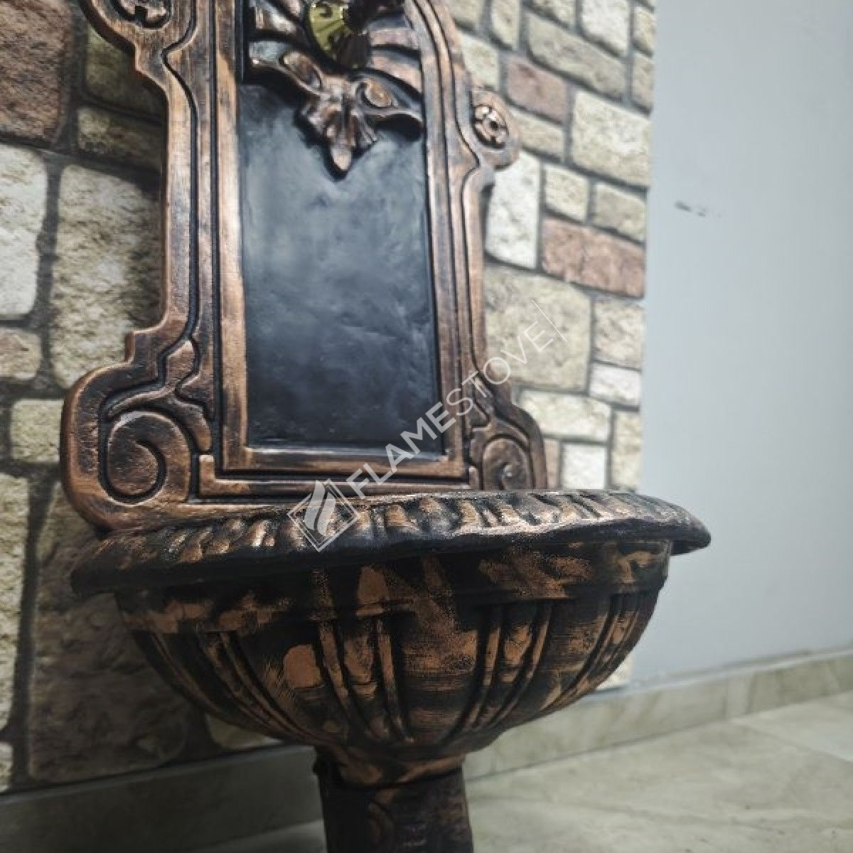 Flame Stove FS-901 Bakır Döküm Alüminyum Bahçe Çeşmesi, Dış Mekan Dayanıklı Su Musluğu