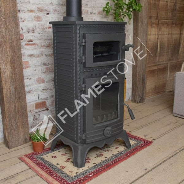 Major Pik Döküm Fırınlı Odun Kömür Sobası, Schott Robax Camlı, Yüksek Verimli