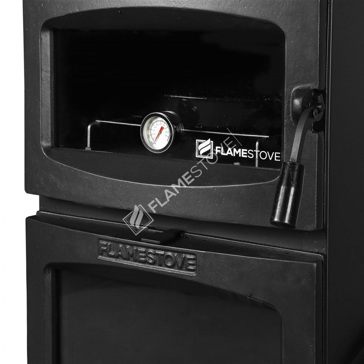 Flame Stove Lodi Gurme Fırınlı Şömine Soba, Çift Yanmalı, A Sınıfı, Schott Robax Camlı
