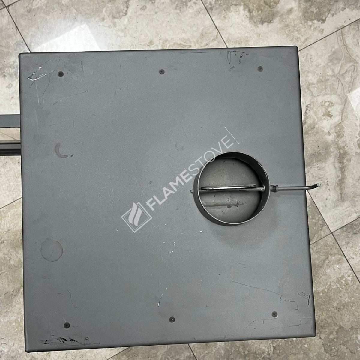 Yüksek Verimli Çelik Dış Yüzey Ateş Tuğlalı Soba, Alüminyum Maşa Takımı Odunluk Seti