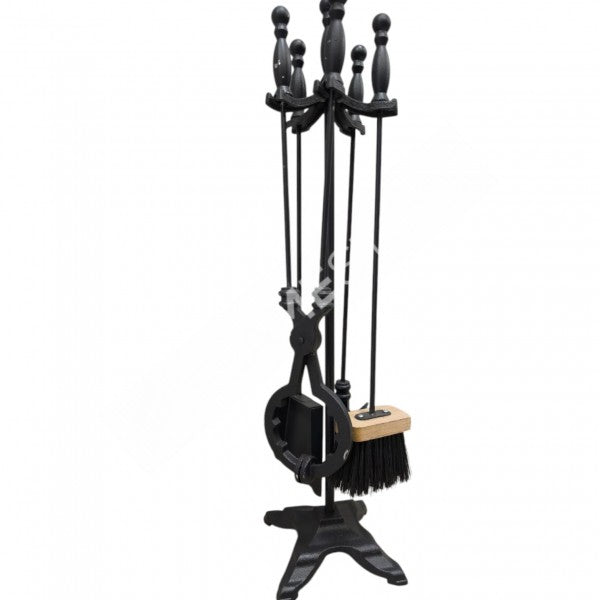 Flame Stove 4'lü Pik Döküm Alüminyum Soba Şömine Maşa Takımı 800° Isıya Dayanıklı