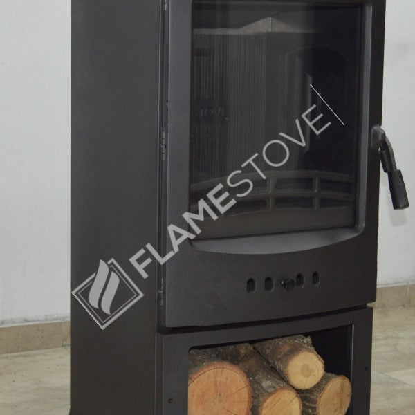 Flame Stove Lodi Şömine Soba: Yan Yüklemeli, Odunluklu, A Sınıfı, Çift Yanmalı