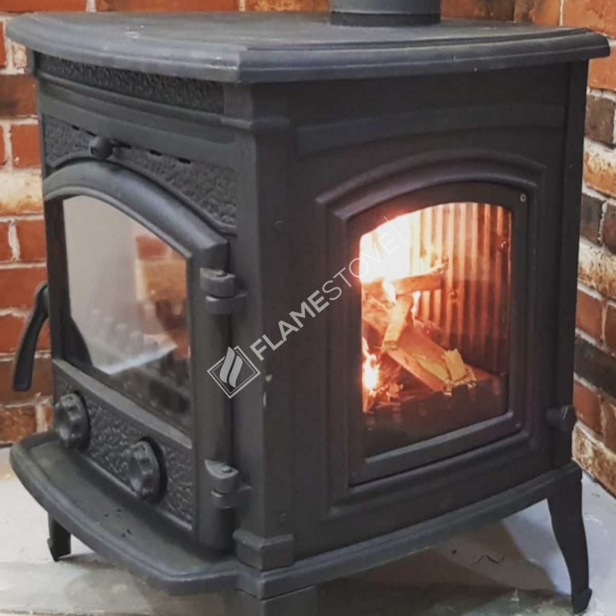 Sirius Ultra FS-14 Döküm Soba, Yüksek Verimli, Alman Seramik Camlı, 9 kW