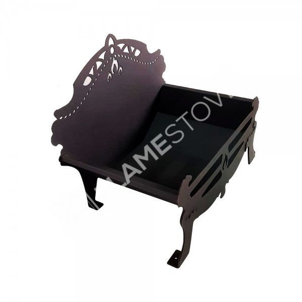 Çelik Odunluk: Şık tasarımlı, dayanıklı ve fonksiyonel şömine aksesuarı.