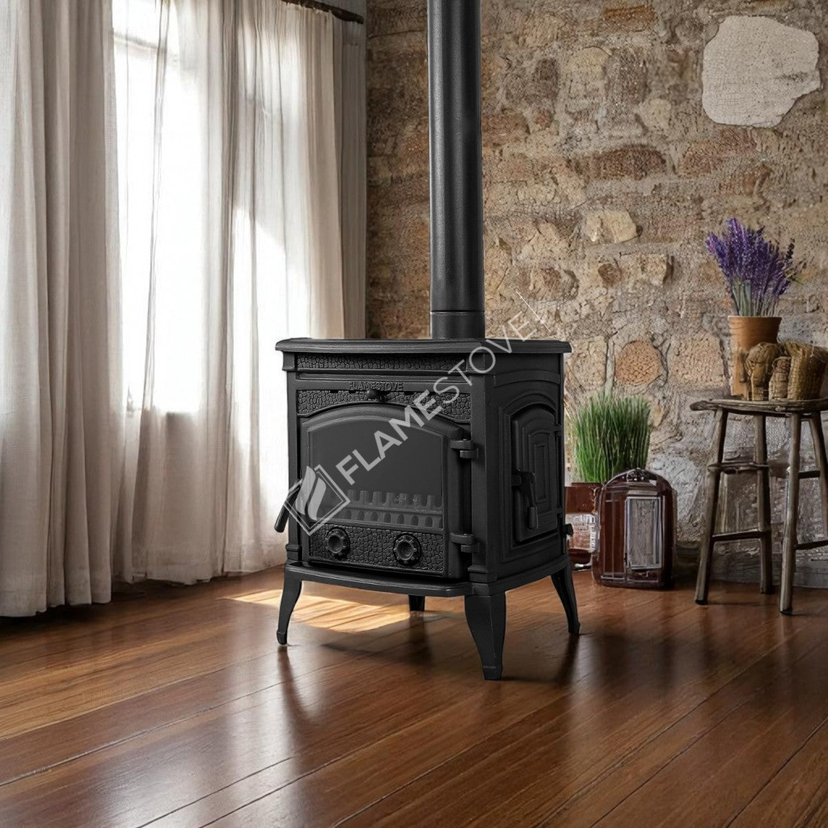 Sirius Star Yan Kapaklı Döküm Soba: Yüksek Verimli, A Sınıfı Odun Kömür