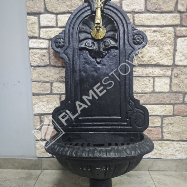 Flame Stove FS-903 Mat Siyah Alüminyum Bahçe Çeşmesi - Dış Mekan Zarafeti