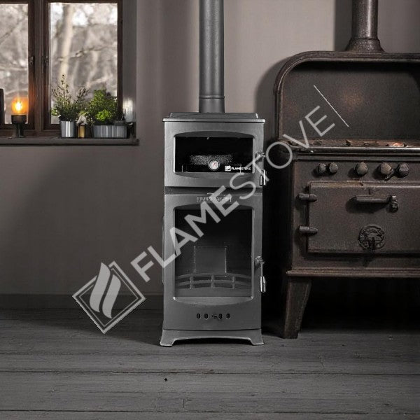 Lodi Lux Gurme Pelet Sobası: Fırınlı, 3 Camlı, Yüksek Verimli, 12 kW Isıtma Gücü