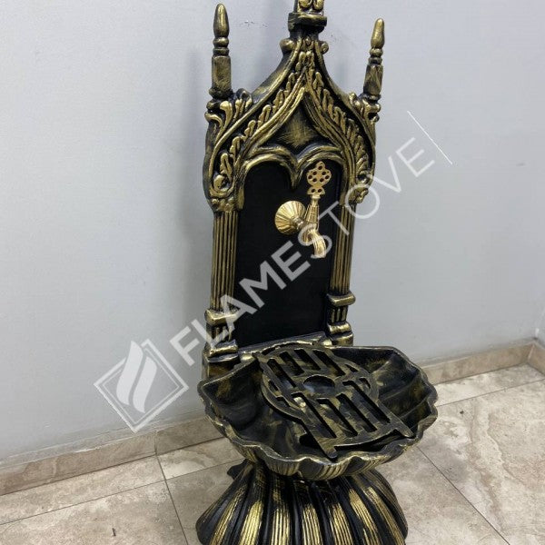 Flame Stove FS-905 Altın Midye Alüminyum Bahçe Çeşmesi: Lüks Dış Mekan Estetiği