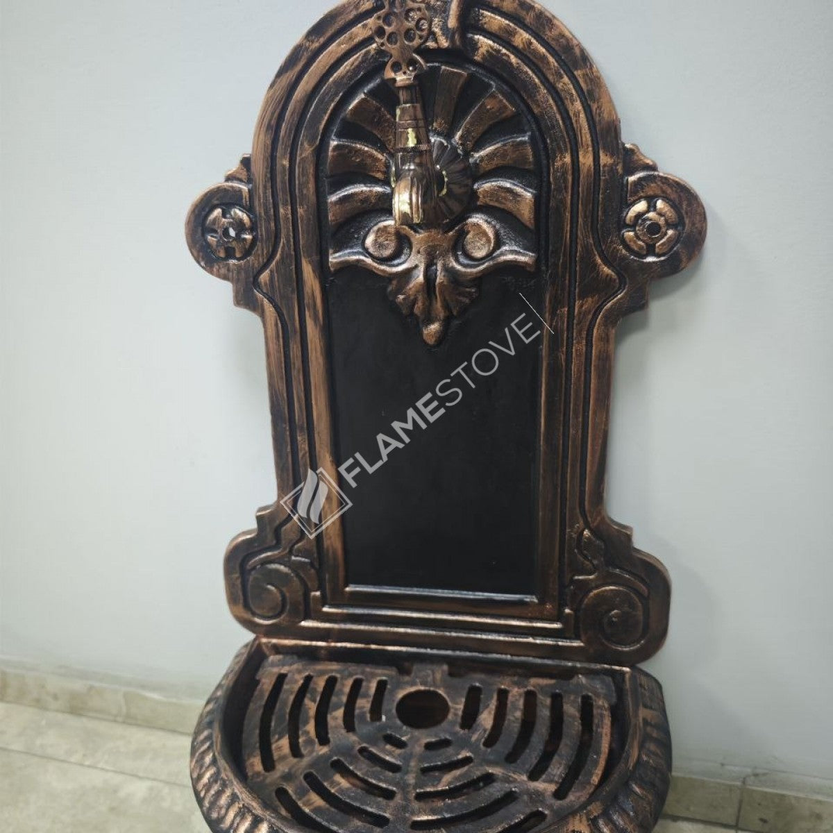 Flame Stove FS-901 Bakır Döküm Alüminyum Bahçe Çeşmesi, Dış Mekan Dayanıklı Su Musluğu