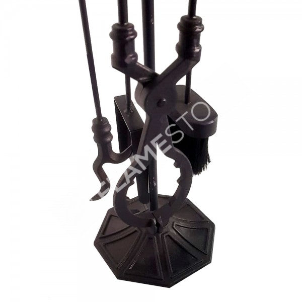 Ördek Başlı 4'lü Pik Döküm Maşa Takımı: Şömine ve Barbekü İçin Ergonomik Set