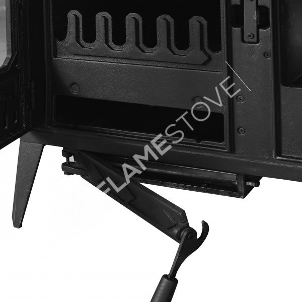 Troy Yatay Kuzineli Döküm Soba, Çift Fırınlı Yüksek Verimli Odun Kömür Sobası