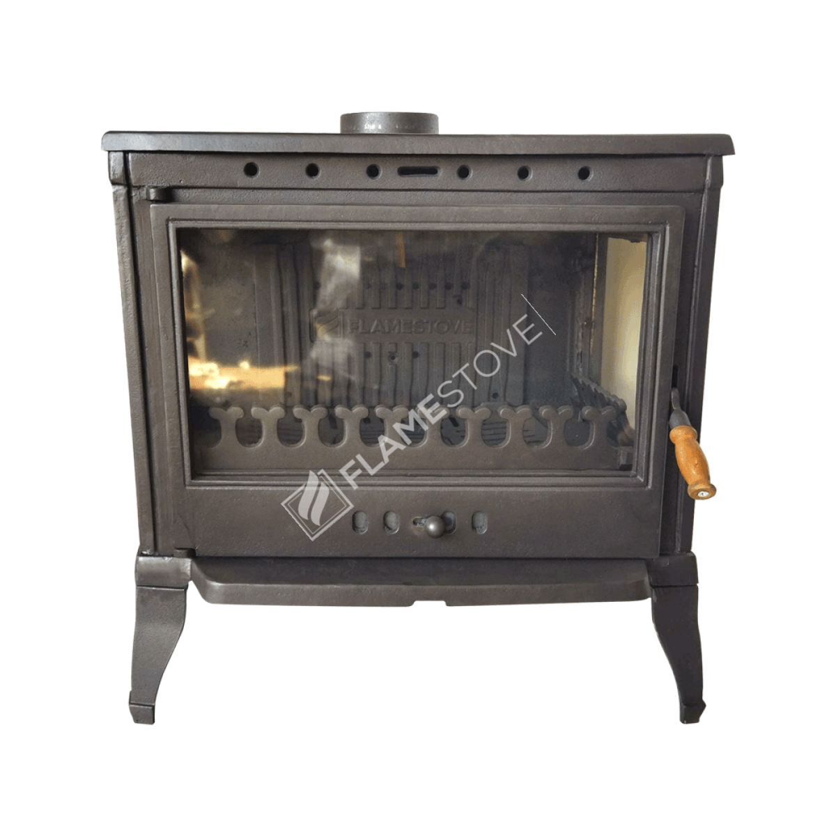 Retro Lux Yüksek Verimli Döküm Odun Kömür Sobası Çift Yanmalı