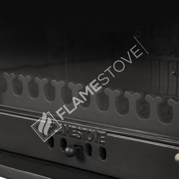 Retro Klasik Döküm Soba, Yüksek Verimli Odun Kömür Sobası, Schott Robax Camlı, 10 kW