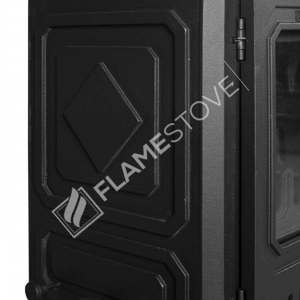 Troy Yatay Kuzineli Döküm Soba, Çift Fırınlı Yüksek Verimli Odun Kömür Sobası