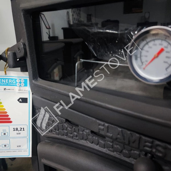Flame Stove FS-13ST Sirius Maxi Fırınlı Döküm Soba, 15 kW Güç, Yüksek Verimli Isıtma