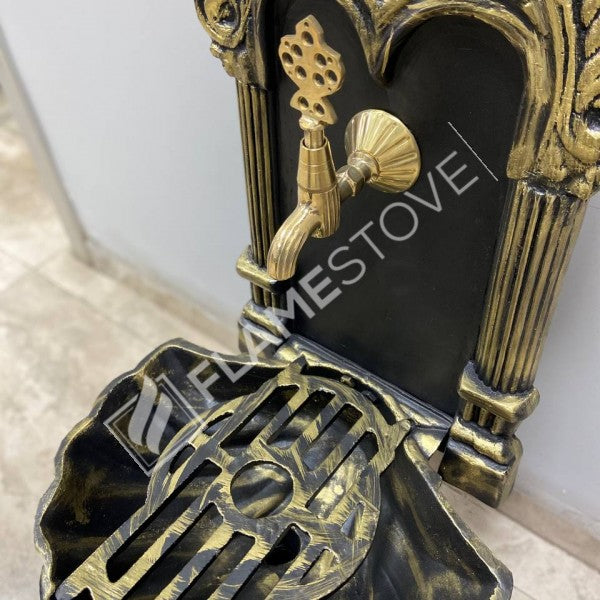 Flame Stove FS-905 Altın Midye Alüminyum Bahçe Çeşmesi: Lüks Dış Mekan Estetiği