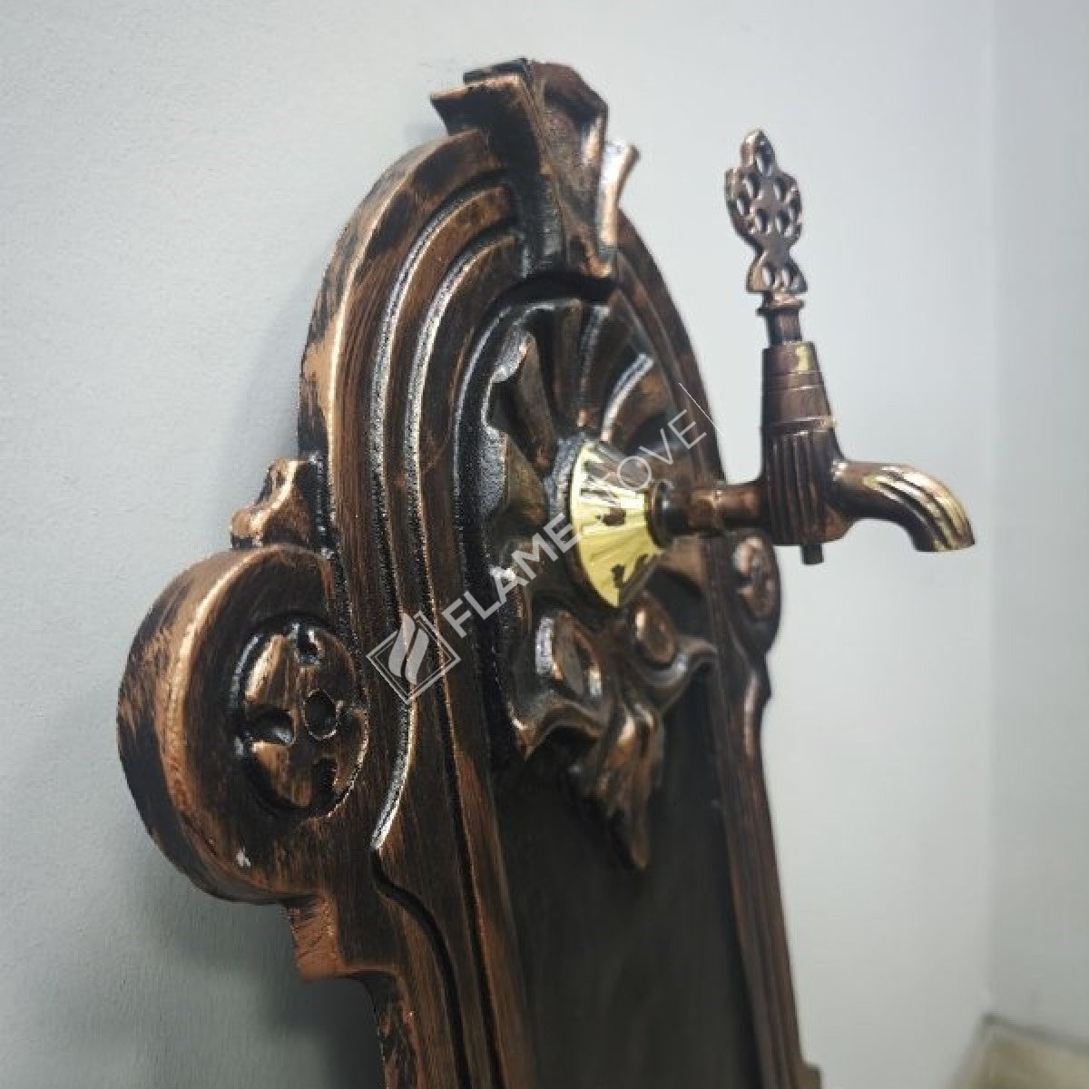 Flame Stove FS-901 Bakır Döküm Alüminyum Bahçe Çeşmesi, Dış Mekan Dayanıklı Su Musluğu