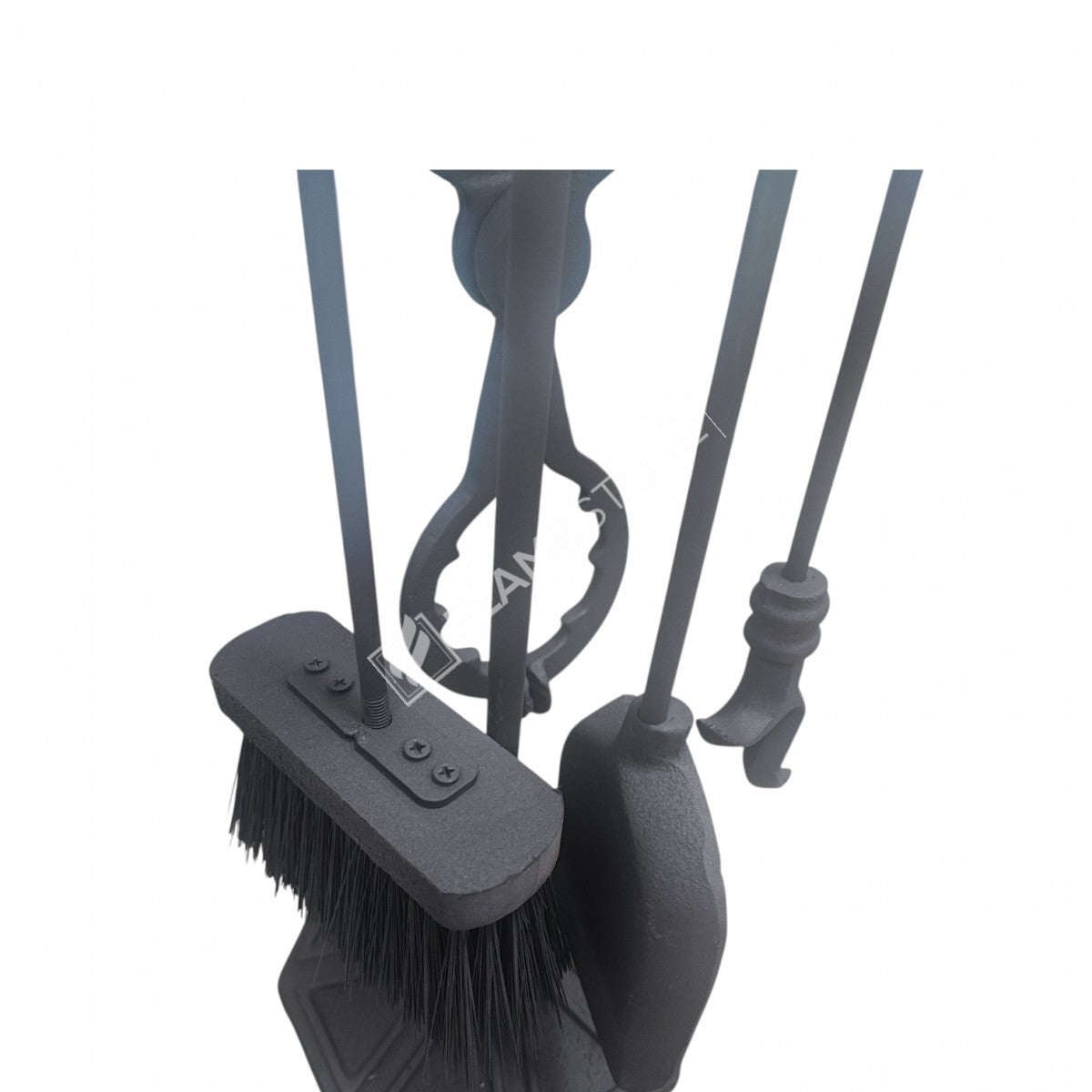 Yuvarlak Başlı Ergonomik Pik Döküm Soba Maşa Takımı 4'lü Set