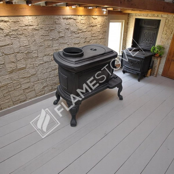Nostaljik Fransız H2 Pik Döküm Soba: Odun Kömür Uyumlu, Yüksek Verimli Isıtma