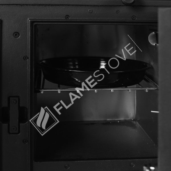 Troy Yatay Kuzineli Döküm Soba, Çift Fırınlı Yüksek Verimli Odun Kömür Sobası