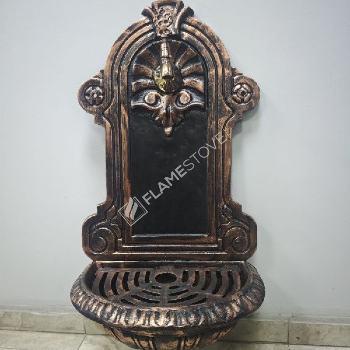 Flame Stove FS-901 Bakır Döküm Alüminyum Bahçe Çeşmesi, Dış Mekan Dayanıklı Su Musluğu