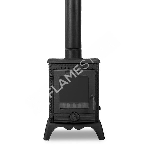 Minör Lüx 3 Camlı Döküm Soba: Yüksek Verimli Odun & Kömür Isıtıcı, A Sınıfı