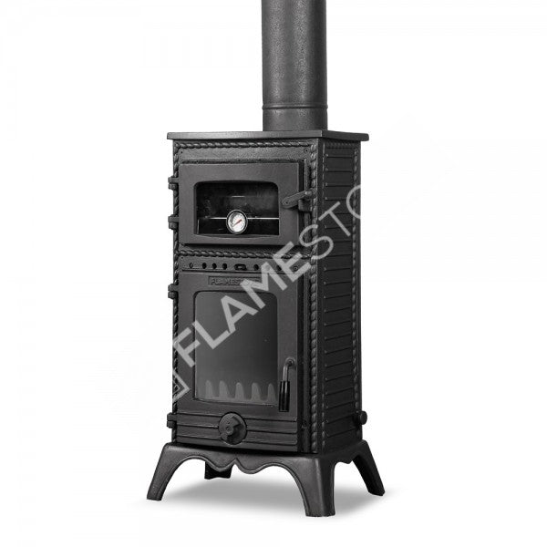 Major Pik Döküm Fırınlı Odun Kömür Sobası, Schott Robax Camlı, Yüksek Verimli