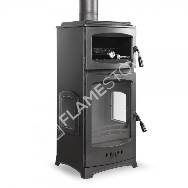 Flame Stove Lodi Lux Gurme Fırınlı 8 kW Yüksek Verimli Döküm Soba