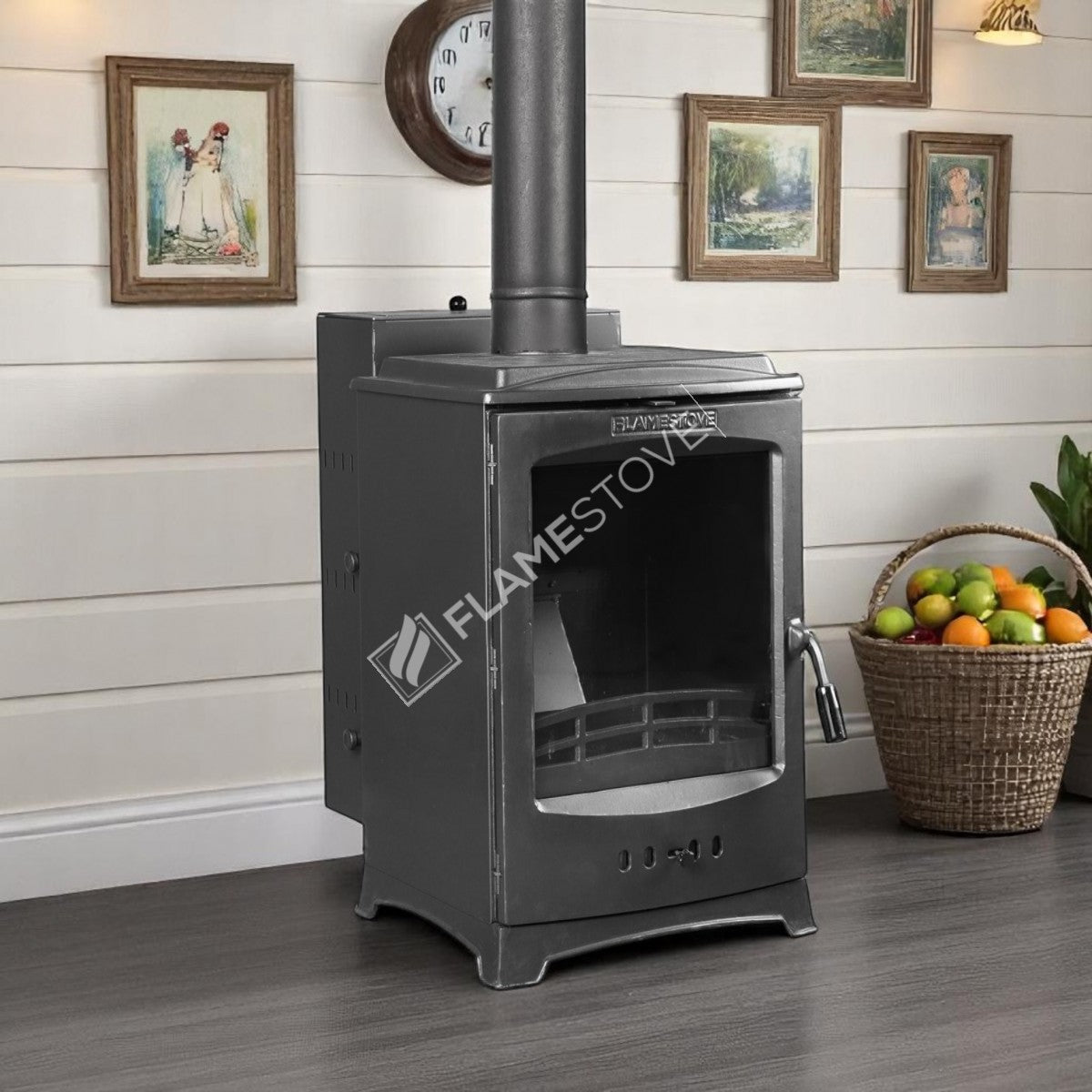 Flame Stove Lodi Krom Hazneli Yüksek Verimli A Sınıfı Pelet Sobası 7 kW