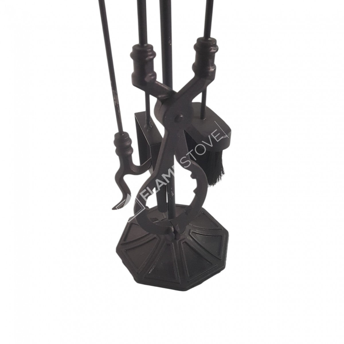 Yuvarlak Başlı Ergonomik Pik Döküm Soba Maşa Takımı 4'lü Set