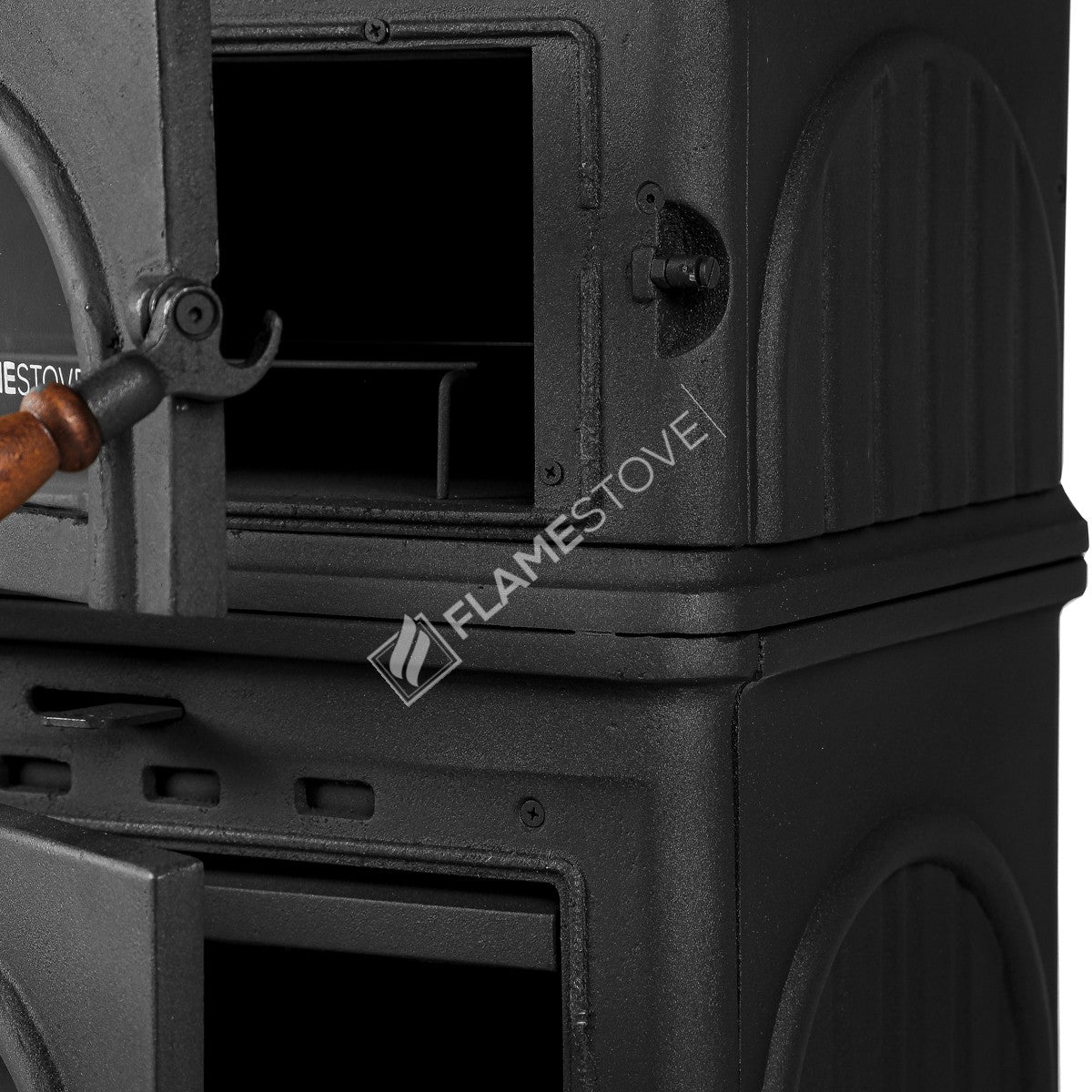 Modena Fırınlı Döküm Soba, Yüksek Verimli Odun Kömür Sobası, Schott Robax Camlı